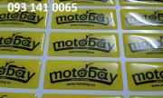 In logo sticker decal phủ keo số lượng ít - 