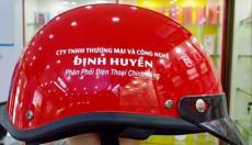 Mũ bảo hiểm in logo thông tin quảng cáo làm quà tặng giá rẻ - 