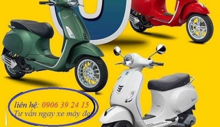 Xe Vespa 2018 trả góp 0% lãi suất 