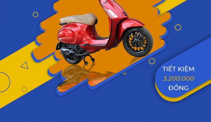 Sơn xe Vespa - Sơn xe SH được bảo hành 4 năm - Sơn dặm 8 lần miễn phí