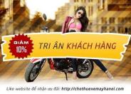 Cho thuê xe máy Hà Nội giảm 10% khi like web