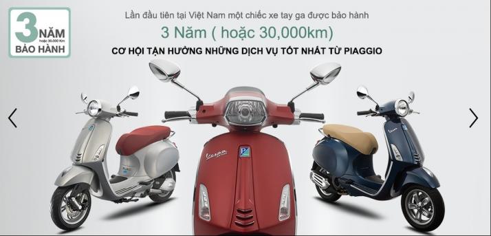 MUA XE VESPA TRẢ GÓP ONLINE TẠI ĐỒNG NAI