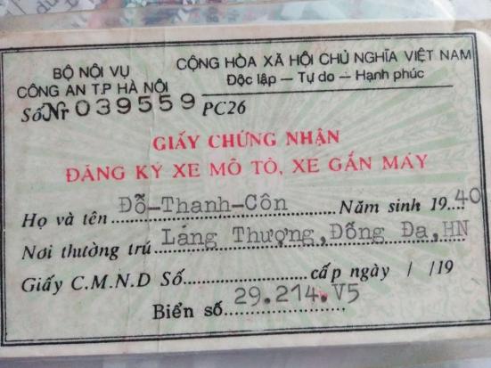 Bán chiếc xe Cup 82.