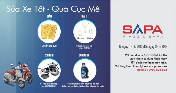 Chương trình quà tặng cực sóc tại piaggio sapa