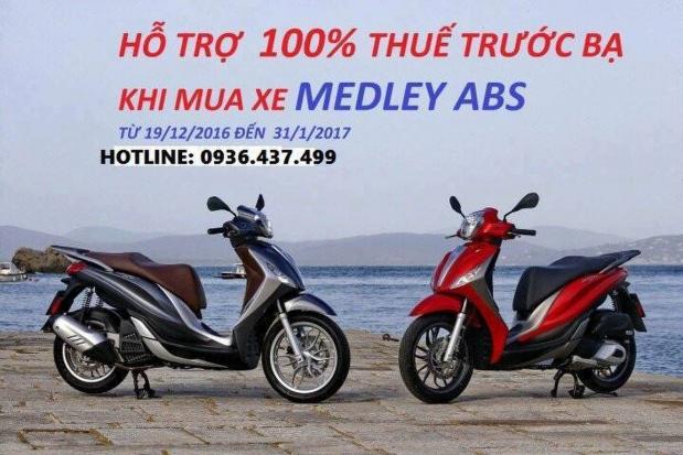 Giảm 100% phí trước bạ xe Piaggio MEDLEY_Vespa LX