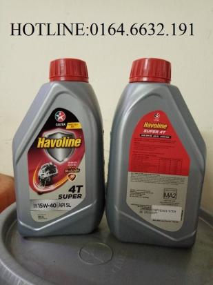 Nhớt xe số Mỹ Caltex Havoline Super 4T 20W50 0.8L