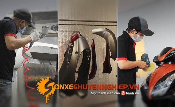 Dịch vụ sơn xe máy giá tốt uy tín tại TP.HCM