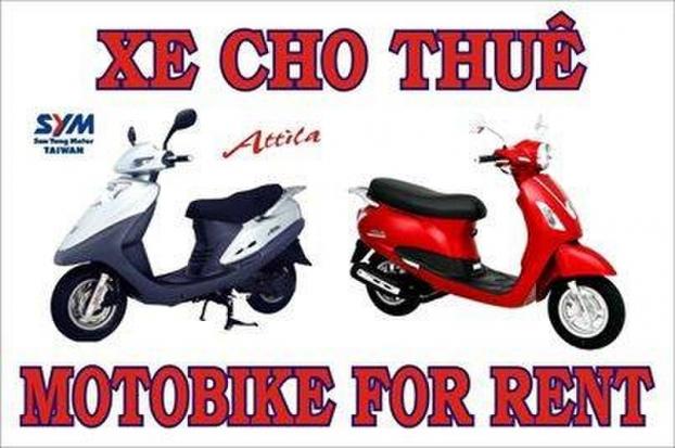 Thuê xe máy Đồng Hới Quảng Bình gía rẻ 100k