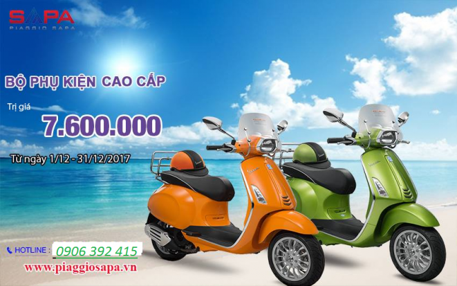 Xe Vespa GTS 300, năm 2017, giá 120.000.000