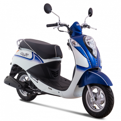 Bán xe SYM Eliet 50cc đỏ - trắng, xanh trắng