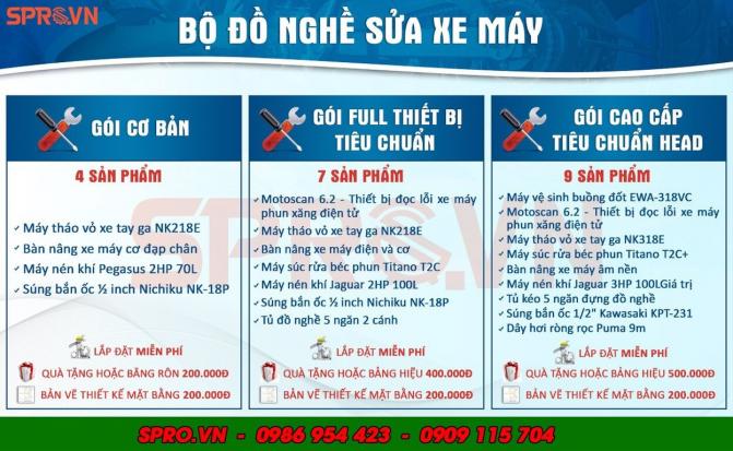 Bộ đồ nghề sửa xe máy từ cơ bản đến cao cấp