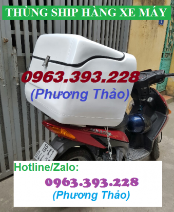 Thùng ship hàng cao cấp, thùng chở hàng sau xe máy