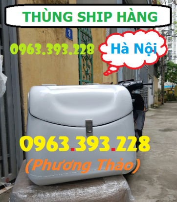 Thùng ship hàng Composite cao cấp, thùng ship hàng sau xe máy