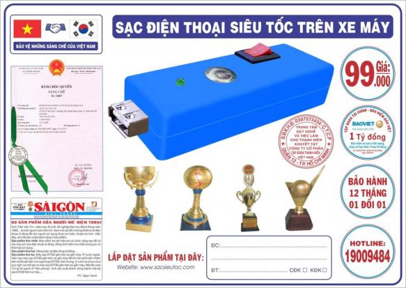 Tìm nhà phân phối sạc điện thoại xe máy