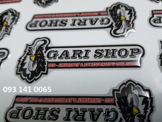 In logo sticker decal phủ keo số lượng ít