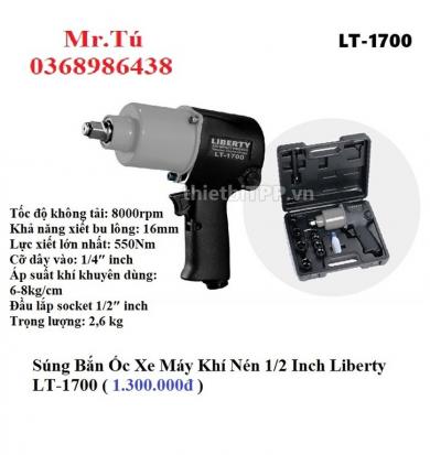 Súng bắn ốc xe máy khí nén 1/2 inch liberty lt-1700