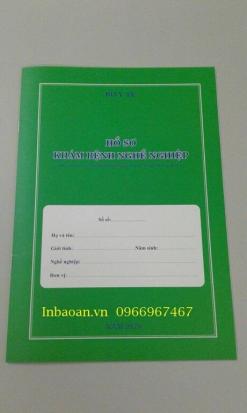 Đặt in sổ khám bệnh, báo giá sổ khám bệnh, thiết kế sổ khám